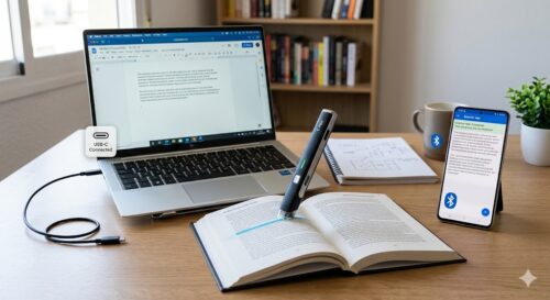 Cómo conectar tu lápiz scanner al PC o móvil vía Bluetooth o USB